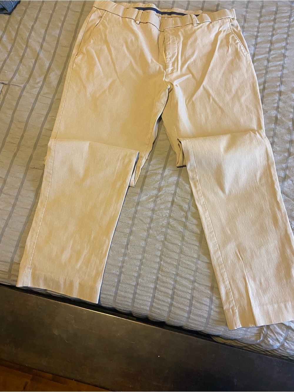 Tommy Hilfiger Beige Straight-Fit Chinos